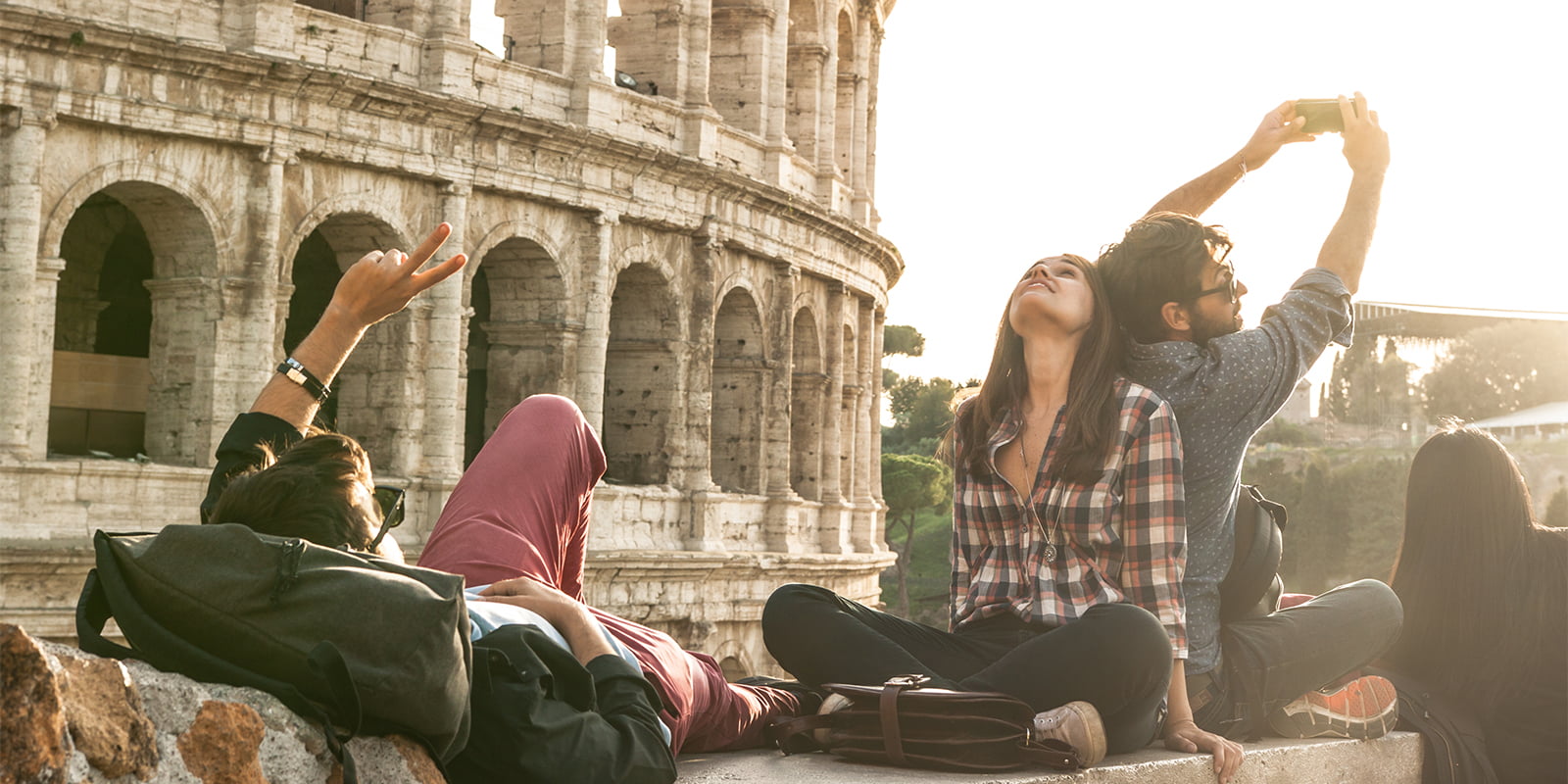 venner sommerferie i Roma