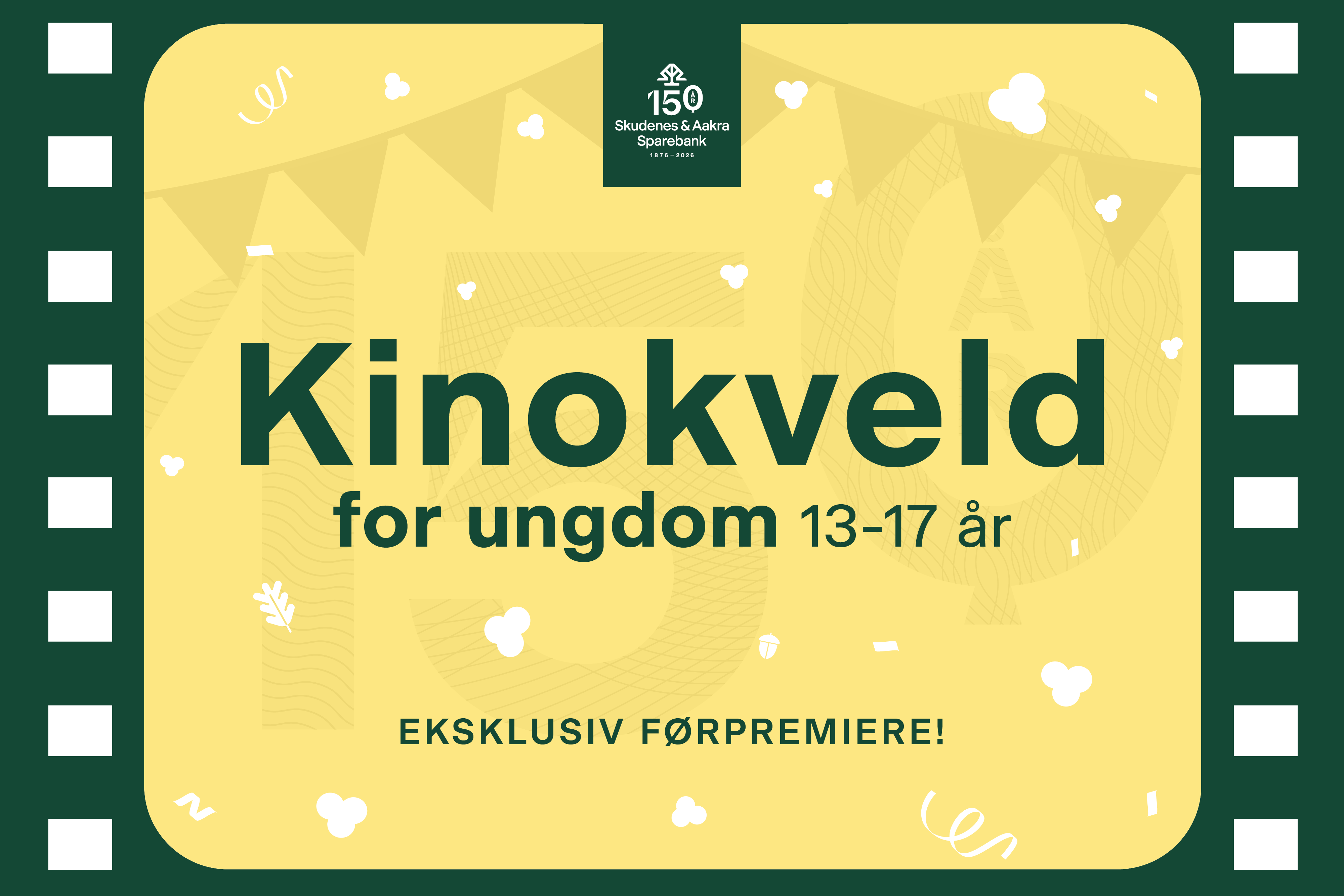 Kinokveld for ungdom 13-17 år