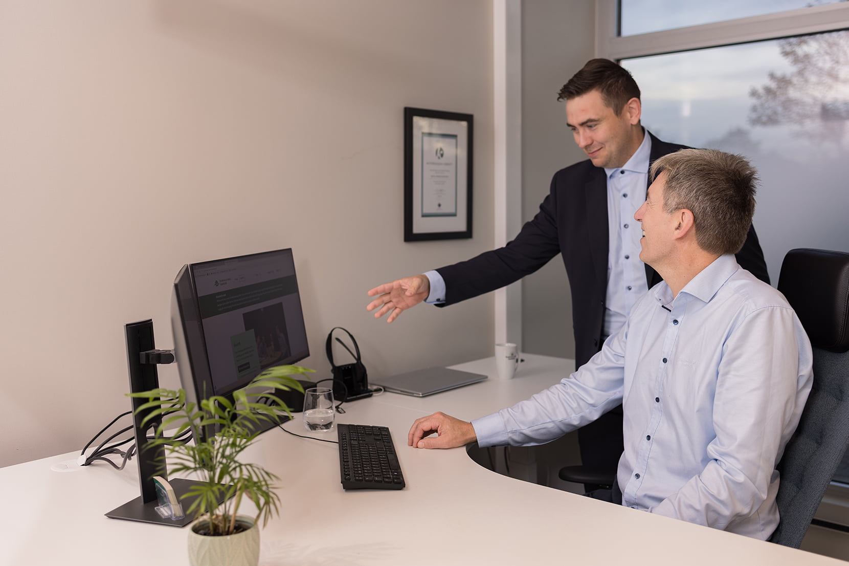 Bedriftsrådgivere i Skudenes & Aakra Sparebank samarbeider